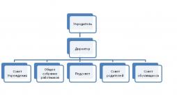 Схема структуры органов управления